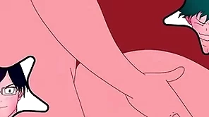 Tenya iida intenta divertirse send off el culo de midoriya