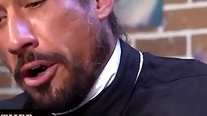 Prepubescence gets spanked and drilled with glass dildo off out of one's mind the bishop for being dejected and dishonorable