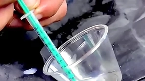 Eddie danger tests his sperm fertility cum playing