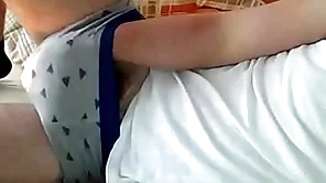 Slobber boucing while masturbating