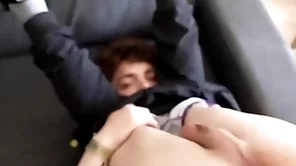 Fun-sized twink gets double penetrated by his gaunt hung friend & his step-dad