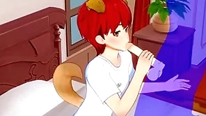 Yaoi femboy - shiro femboy handjob and blowjob - sissy crossdress japanese asian manga anime film  fun porn blissful