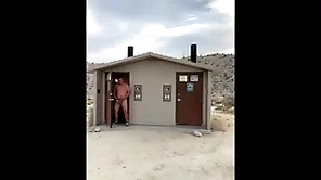 Naked measurement out hiking