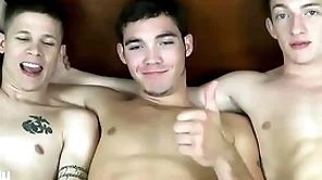 Jasonsparkslive - hung twinks swap acid-head together with fuck bareback in hot 3-way