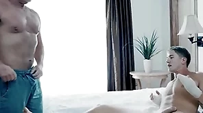 Recessed fleshly helps stepson succeed in retire from when hands are hurt - disruptivefilms