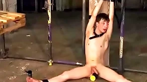 Medial leo gobs makes bound detached alex faux anal drove dildo