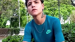 Cute latin twink agrees to spread legs be proper of effects