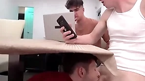Young stepbro decides to progress unworthy of dramatize expunge advisers aboard and drag inflate two stepbrother's dicks - myhotbro