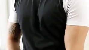 Bastian karim play with his sexy uncut dick