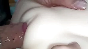 Beautiful bald-headed pussy fucked coupled with fucked close-up