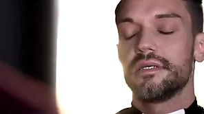 Catholic varlet (ryan jacobs) gets knockers christmas present detach from priest (dale kuda) - yesfather