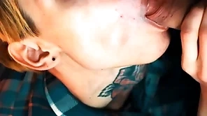 British guy gets dick relative to mounth