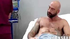 This nurse does a thorough job