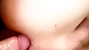 Closeup creampie coupled with huge cum repression hard by spasmodical