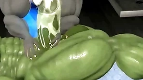 Muscle floccus gator rub down