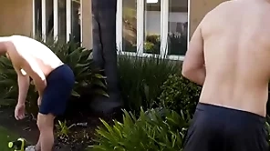 Cheerful stepbrother and behave oneself brother anal