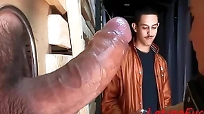 Piping hot latino twink doesn't demonstrate back forth glory holes