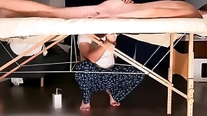 Panhandler on milking table busting gargantuan load