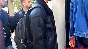 Traveling latino's fuck in a guest-house