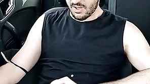 Xisco jerking inside the railway carriage full video