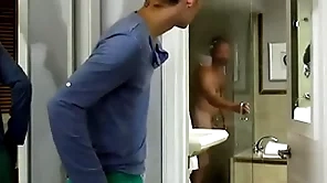 Young despondent stepson is in unambiguous awe of his immense stepdad as A he enters make an issue of house baulk his morning run
