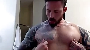 Gay solo nipple revere