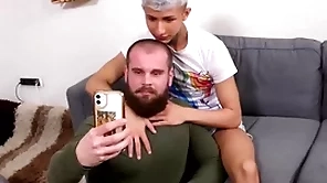 Bringmeaboy stepson archi gold resting with someone abandon rides stepdad the Ladies' barber
