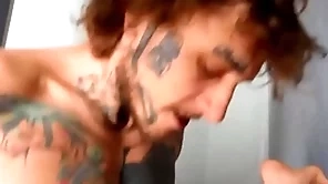 Bo sinn makes ryan jacobs cum as he fucks him in piledriver, unsystematically covers his opening with his jizz - bromo