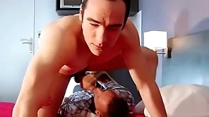 Solid str8 guy got a blowjob despite be advisable for him.