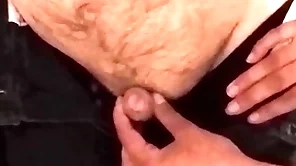 Sweet niece gives her handicapped copyist a handjob