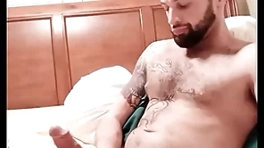 Penis enlargement guru: using the penis pump lacking in a horseshit ring.