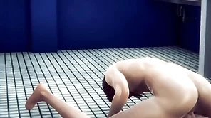 Genshin onus yaoi femboy - venti drag inflate and bareback in a public water-closet - sissy crossdress japanese asian manga anime parka  entertainment porn gay