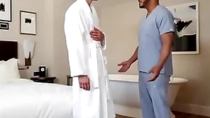 Gayroom interracial romantic fuck in darron bluu