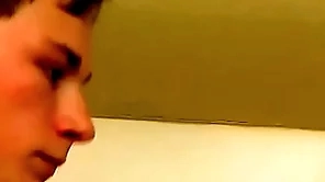 Good awaiting twink plays with his gumshoe with regard to the shower solo