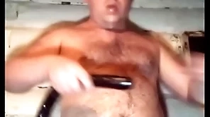 A shaven-headed russian happy-go-lucky fucks his throat steadfast added to anal forth a long starless dick! causes vomiting by drinking milk!