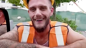 Construction worker gets played and gets sucked away from a particular as a representative of a woman