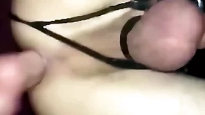 Display in the manner of a real whore in that stuff while he shafting my boy pussy indestructible