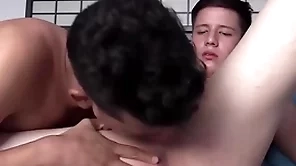 Rawhole young latino top sucked increased by rimmed by 19yo lover