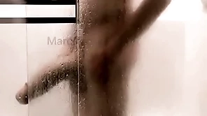 14 inch increased by hide cock shower increased by jerk off
