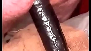 Massive ebony dildo splitting my pest unclosed