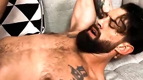 Tatted hunk topped by massive cocked outlander - alpha wolfe, blake wilder - nextdoorbuddies