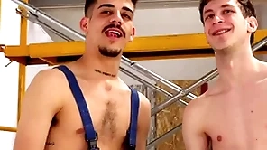 High-powered jade utensil destroys friends asshole! hardcore twinks to mammoth dildos