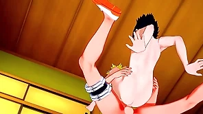 Naruto Yaoi - Sasuke chestjob together with anal hard by Naruto - Milksop crossdress Japanese Asian Manga Anime Film  Amusement Porn Gay