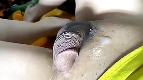 Creampie closeup cock